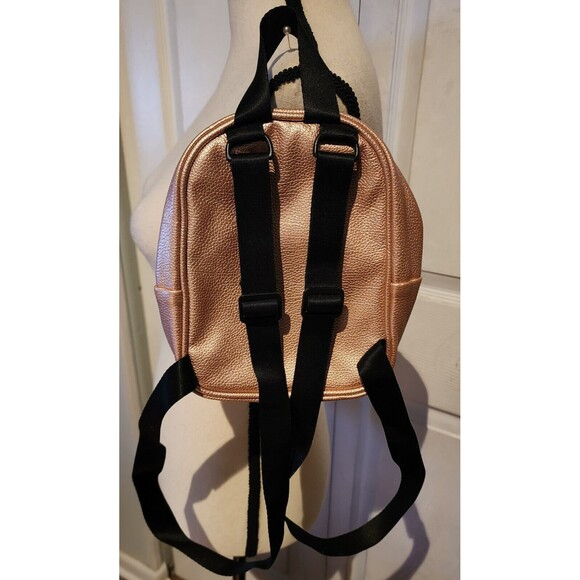 ADIDAS x Zoe Saldana Collection Rose Gold Leather Mini Backpack Style 5151468 - Picture 8 of 11
